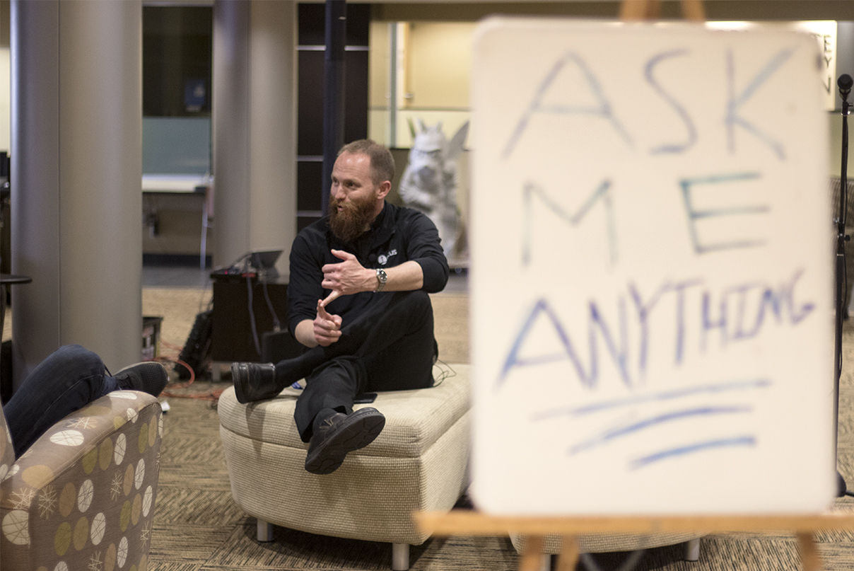 Priest answers ESU students’ questions